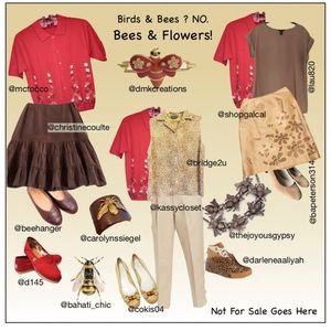 Bees and Flowers Tops/Outfits